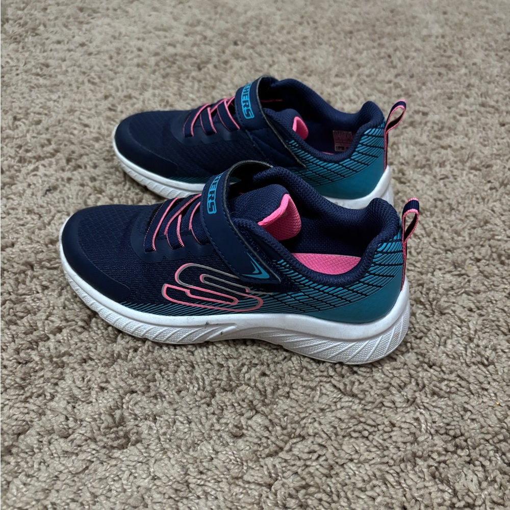 Skechers Kids' Navy and Pink Sneakers